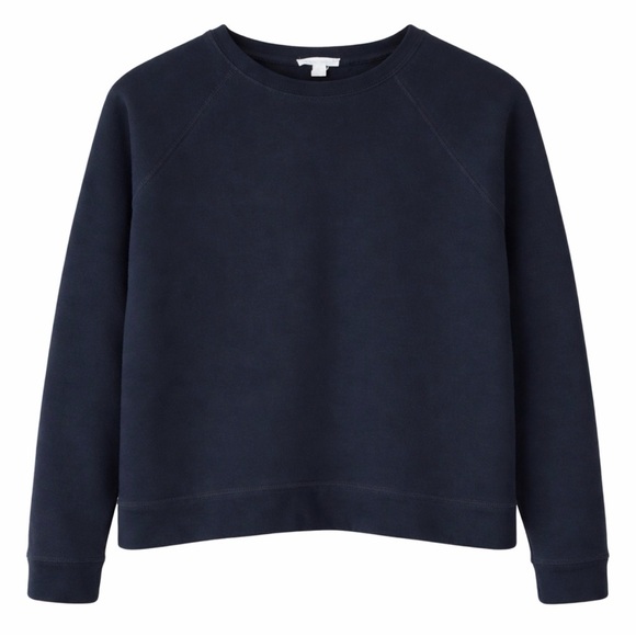 Eileen Fisher Tops - Eileen Fisher Black 100% Organic Cotton Sweatshirt XS